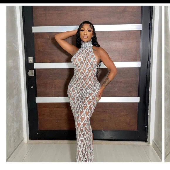 Silver jewel dress - Picture 2 of 2